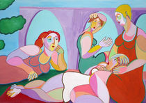 Gemälde Frauentreffen  Painting women's meetings von Twan de Vos