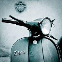 Classically Italian Vespa in Florence, Italy by Moorstone Images