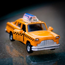 Classically Ameriacn Toy New York Yellowcab Taxi von Moorstone Images