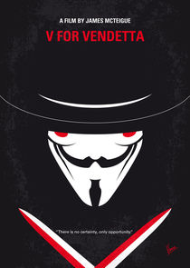 No319 My V for Vendetta minimal movie poster von chungkong