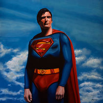 Superman painting by Paul Meijering