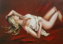 Schlafende Venus - erotische Malerei by Marita Zacharias