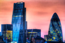 The Gherkin and the Cheesgrater London by David Pyatt