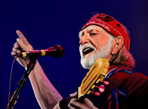 Willie Nelson painting by Paul Meijering