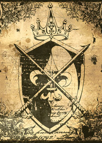 Heraldry Crown Swords and Shield von Denis Marsili