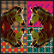 Colorful Zebras by Nandan Nagwekar
