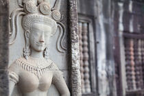 Wall sculpture, Angkor Wat by Tasha Komery