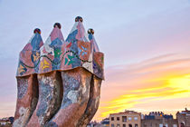 Gaudi chimney 3, Barcelona, Spain by Tasha Komery