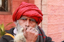 Wise man, Varanasi by Tasha Komery
