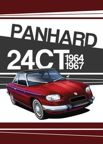 Panhard 24CT Poster Illustration von Russell  Wallis