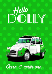 Citroen 2CV Dolly Poster Illustration von Russell  Wallis