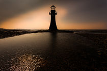 Whitford lighthouse Gower by Leighton Collins