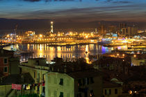 The ancient port in Genova, Italy by Antonio Scarpi
