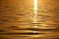 Goldenes Wasser (Lac Leman) von Katrin Raabe
