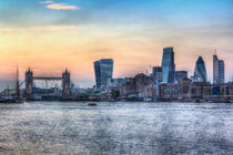 The River Thames and the City von David Pyatt