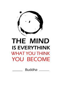 Buddha inspirational quote  von Lila  Benharush