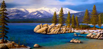 Winter at Sand Harbor Lake Tahoe by Frank Wilson