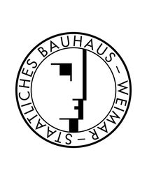 BAUHAUS WEIMAR LOGO WHITE by THE USUAL DESIGNERS