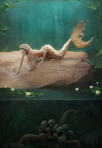 A mermaid's mournful serenade by Ana Cruz