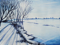 Winter an der Elbe by Isabell Tausche