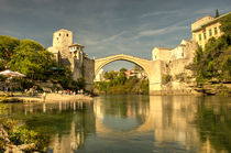 The Old Bridge at Mostar by Rob Hawkins