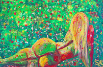 "Blütenzauber" 60x90 Acrylbild  von Silvia Kafka