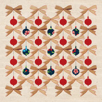 Christmas Ornaments and Bows Pattern  von kata
