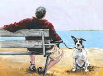 Man with Dog by Robin (Rob) Pelton