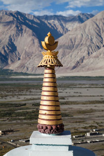 Golden Buddhist chortens (spires) of Ladakh by studio-octavio