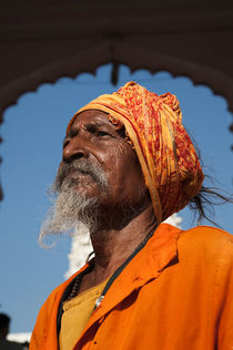 Bearded Indian Sadu holy man 2 von studio-octavio