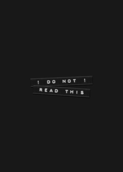 Do-not-read-this-embossed-label-black-5x7