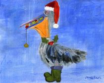 Christmas Pelican by Jamie Frier