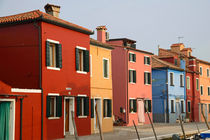 Burano with its coloured houses by B. de Velde