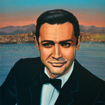 Sean Connery as James Bond painting von Paul Meijering