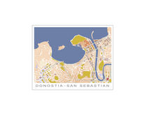 San Sebastian City Map ( Calima, Alto) von planimetrica