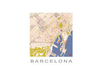 Barcelona city map (Calima, Stratus) von planimetrica