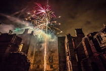 Fireworks in the ruins of Dunmore Park House. by Buster Brown Photography