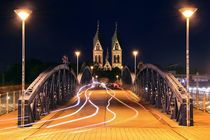 Blaue Brücke Freiburg von Patrick Lohmüller
