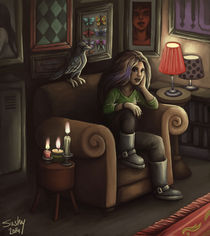 raven and candles by sushy