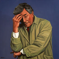 Peter Falk as Columbo painting by Paul Meijering