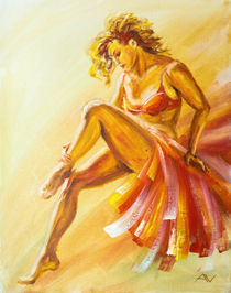 Beautiful flamenco danscer. von valenty