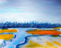River landscape by Maria-Anna  Ziehr