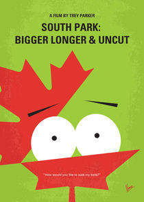 No364 My South Park Bigger Longer Uncut minimal movie poster von chungkong