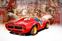 1966 Ferrari Dino 206SP Rear View von Stuart Row
