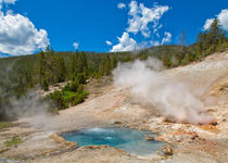 Bubbling Pools Of Yellowstone by John Bailey