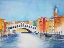 Rialtobrücke Venedig by Inez Eckenbach-Henning