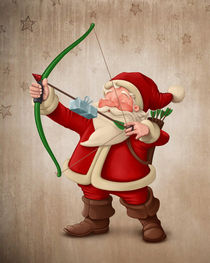 Santa Claus archer von Giordano Aita