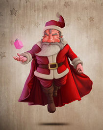Santa Claus Super Hero von Giordano Aita