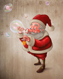 Santa Claus and the bubbles soap by Giordano Aita