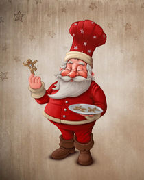 Santa Claus pastry cook von Giordano Aita